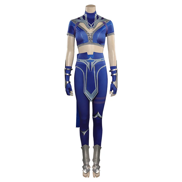 Mortal Kombat Kitana Outfits Cosplay Costume Halloween Carnival Suit