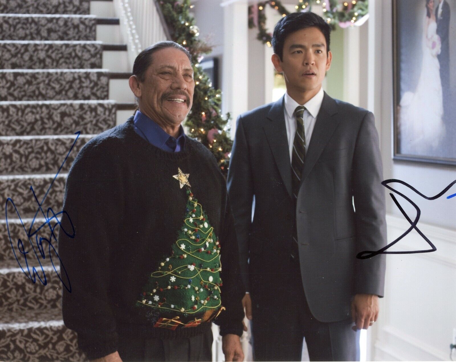 ~~ DANNY TREJO & JOHN CHO Authentic Hand-Signed Harold & Kumar 3