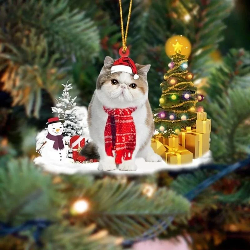 VigorDaily Exotic Shorthair Cat Christmas Ornament SM150