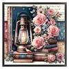 Pink Flowers And Lights-11CT Stamped Cross Stitch 45*45cm/17.72*17.72in tapestrymarket