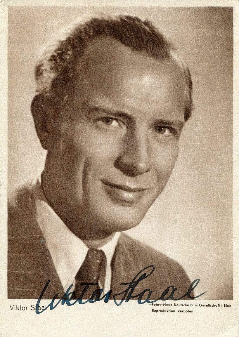 Viktor Staal (+) autograph, Austrian FILM ACTOR, signed vintage Photo Poster painting