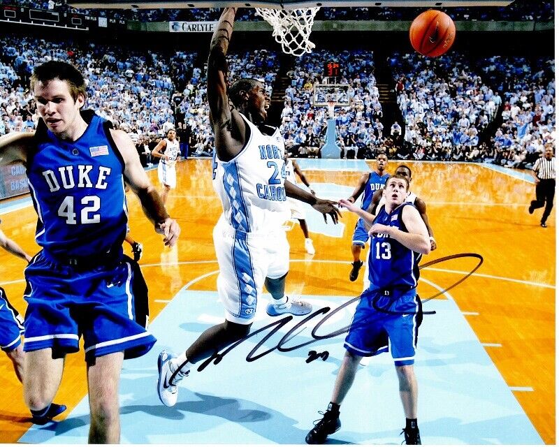 Marvin Williams Signed North Carolina Tar Heels 8x10 Photo Poster painting - National Champions