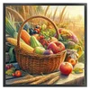 (Counted)Autumn Harvest Fruit And Vegetable Basket-11CT Cross Stitch 40*40cm/15.75*15.75in
