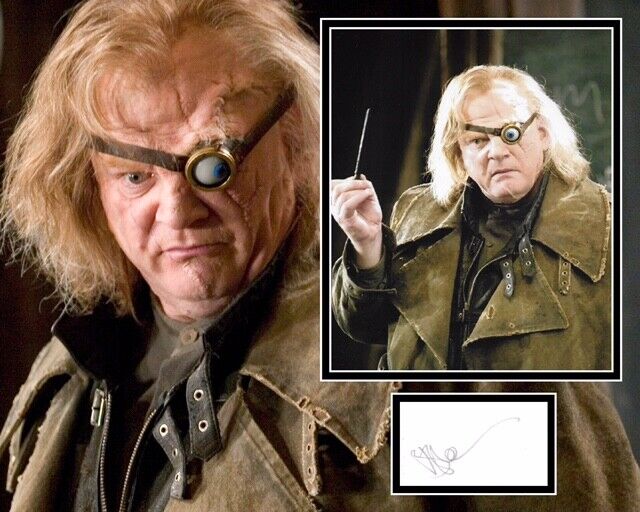 BRENDAN GLEESON SIGNED HARRY POTTER Photo Poster painting MOUNT UACC REG 242