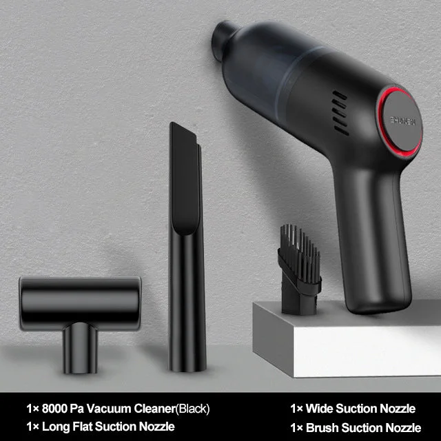 8000Pa Wireless Car Vacuum Cleaner Cordless Handheld Auto Vacuum Home