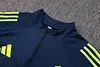 Joyfball 2025/2026 Real Madrid Half-Pull Training Suit Royal blue Football Shirt 1:1 Thai Quality