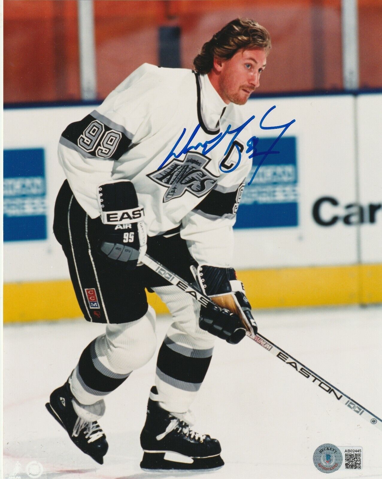 WAYNE GRETZKY Signed L.A.KINGS 8X10 Photo Poster painting w/ Beckett LOA (BAS)