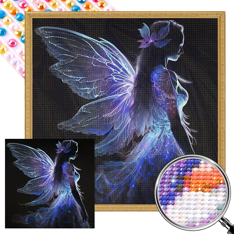 Partial AB Drill - Full Round Diamond Painting - Fairy Beauty 40*40CM
