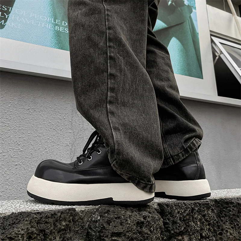 Colourp Colourp Men's Stylish Outdoor Platform Work Boots 66636-J
