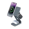 3 In 1 Magnetic Wireless Charger Stand Pad for iPhone 15 14 13 Samsung Galaxy Watch IWatch Foldable Fast Charging Dock Station