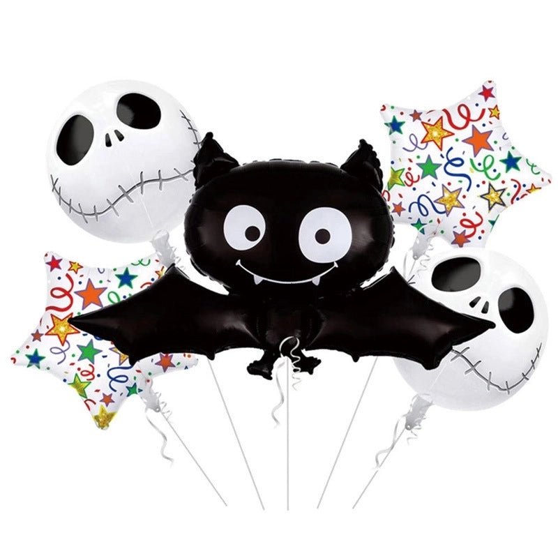 2 Pieces Halloween Geometric Aluminum Film Party Balloon