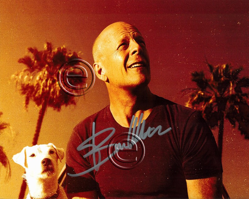 Bruce Willis Once Upon a Time in Venice Autographed Signed Photo Poster painting 8 x 10 print Photo Poster painting picture poster wall art autograph