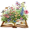 Garden Hut In Book-14CT Stamped Cross Stitch 40*40cm/15.75*15.75in tapestrymarket