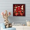 Diamond Painting - Full Round Drill - Christmas Poinsettia(Canvas|30*30cm)