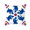 Blue Floral Plush Home Living Creative Sofa Cushion Pillow Cover