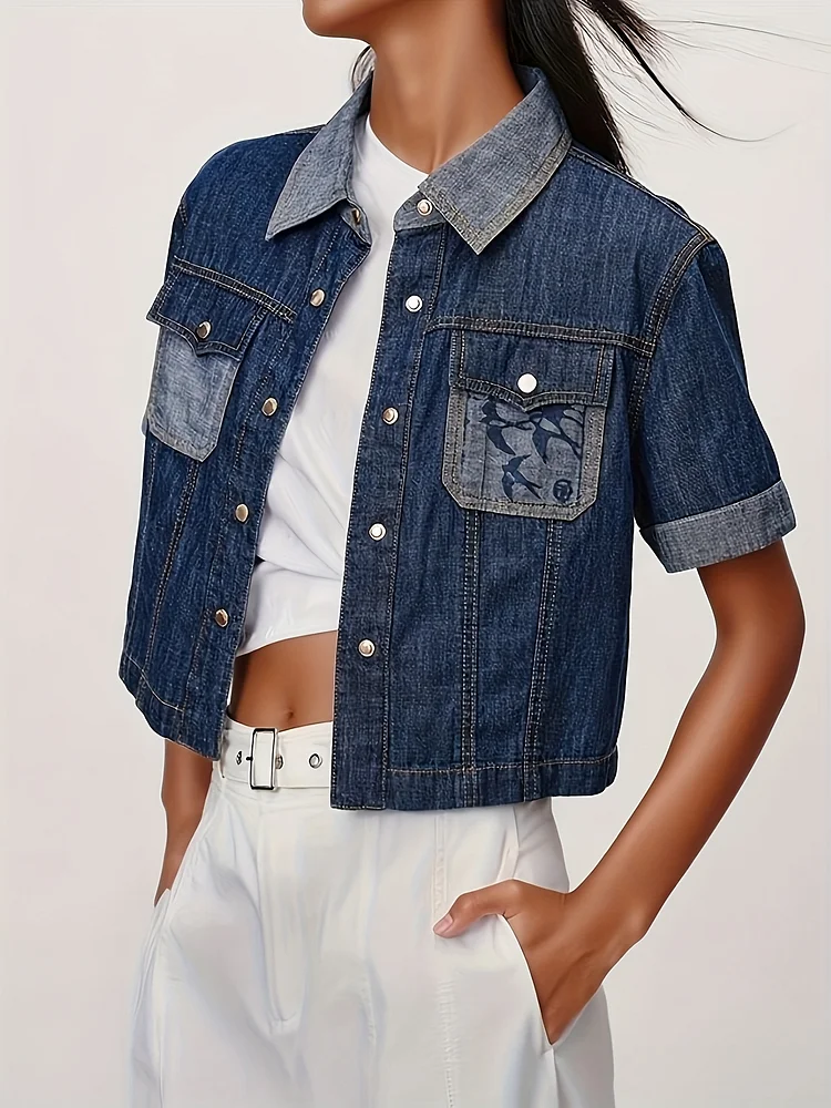 Women's Structured Non-Stretch Jacket - Elegant Office-To-Casual Blazer With Button Closure, Machine Washable Non-See-Through Lightweight Outerwear For Everyday & Formal Wear Spring/Fall/Summer) - Ready-To-Wear Collection, Seasonal Fashion