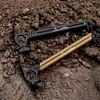 Camping Tent Staple Hammer Aluminum Alloy Hammer for Hiking Gardening (Black)