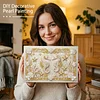 DIY Pearl Painting Gorgeous Haima for Home Wall Decor with Frame(20x30cm)