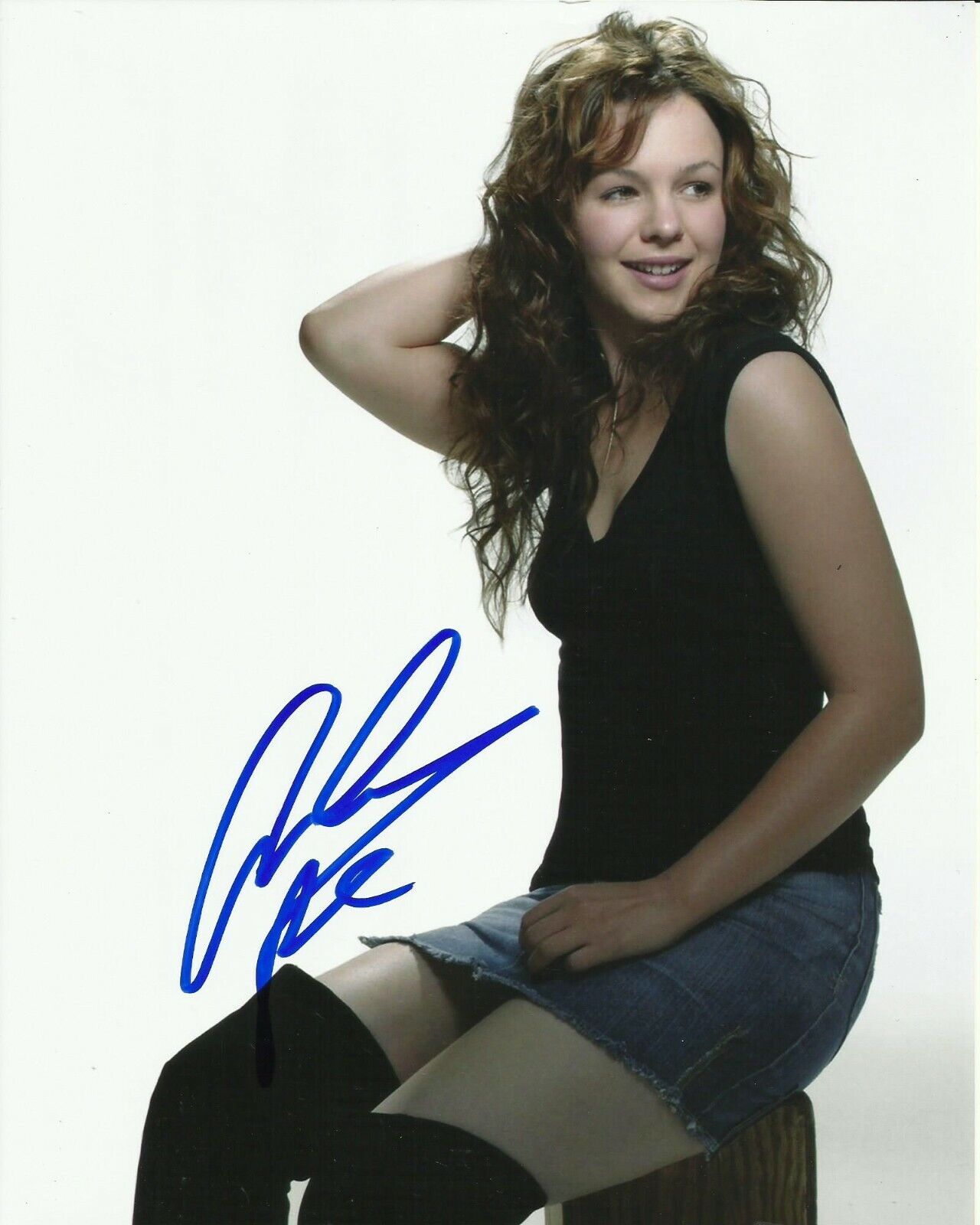 AMBER TAMBLYN SIGNED SEXY Photo Poster painting UACC REG 242 FILM AUTOGRAPHS (2)