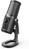 USB Recording Microphone Computer Podcast Condenser Cardioid Mic for PC Laptop Mac with Mute Button & LED Indicator for Vocals, YouTube, Streaming Broadcast, Podcasting, Skype, Gaming(JV-902)