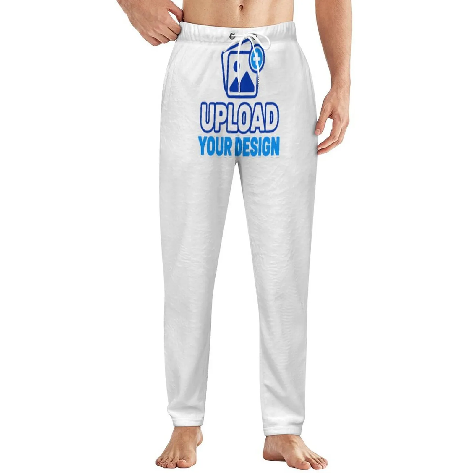 Men's Fleece Relaxed Sleep Pants custom product view 8