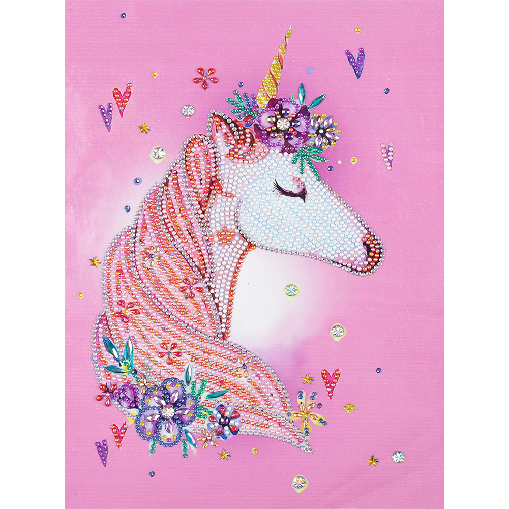 

Horn Horse - Special Shaped Diamond Painting - 30*40CM, 501 Original