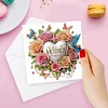 uk.everydayedeals 6Pcs DIY Diamond Painting Greeting Card - Heart Wings