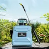 8L Pesticide Sprayer with Adjustable Shoulder Strap Electric Garden Flower Spraying Equipment Retractable Wand for Yard Lawn