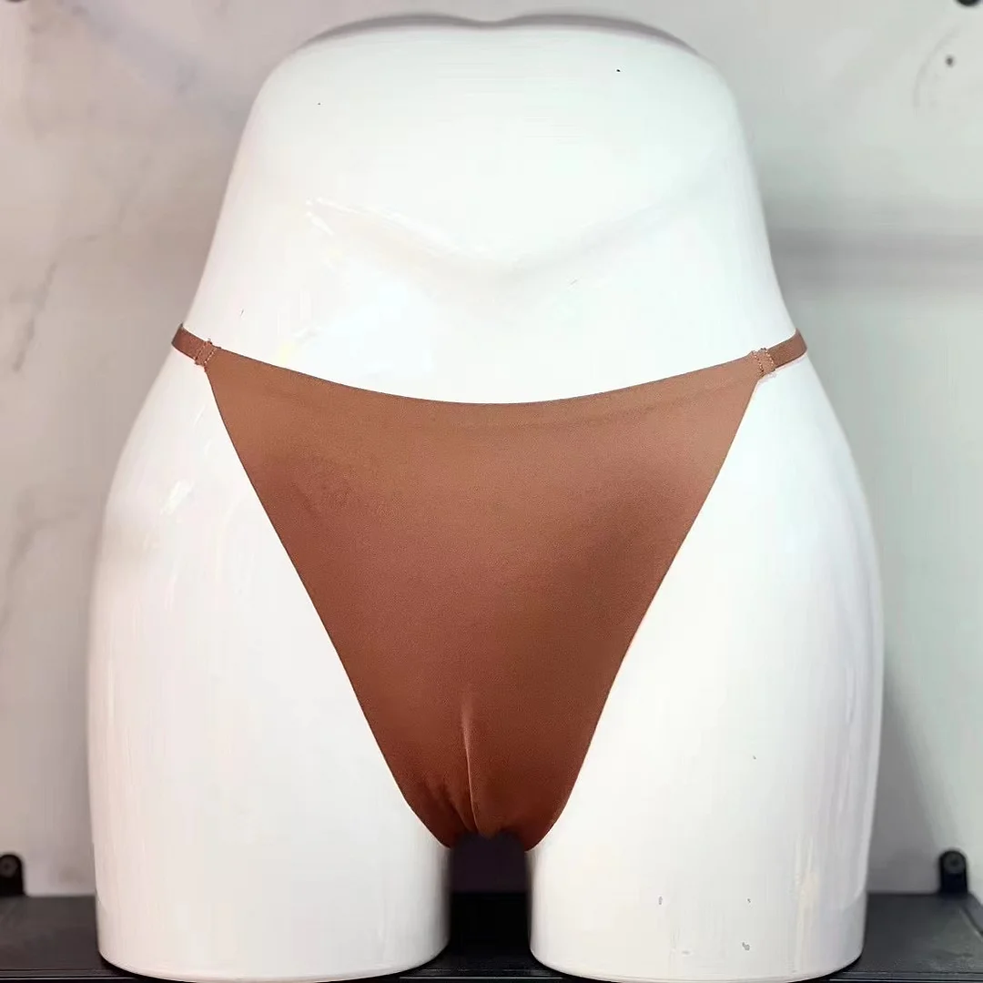 Athvotar Athvotar Ice Silk Scarless Lady Thong Diamond With Female Thong Trousers T-Pants Large Thong Trousers