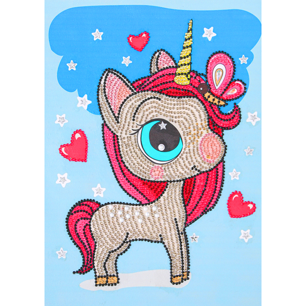 

Cartoon Horn Horse - Special Shaped Diamond Painting - 30*40CM, 501 Original