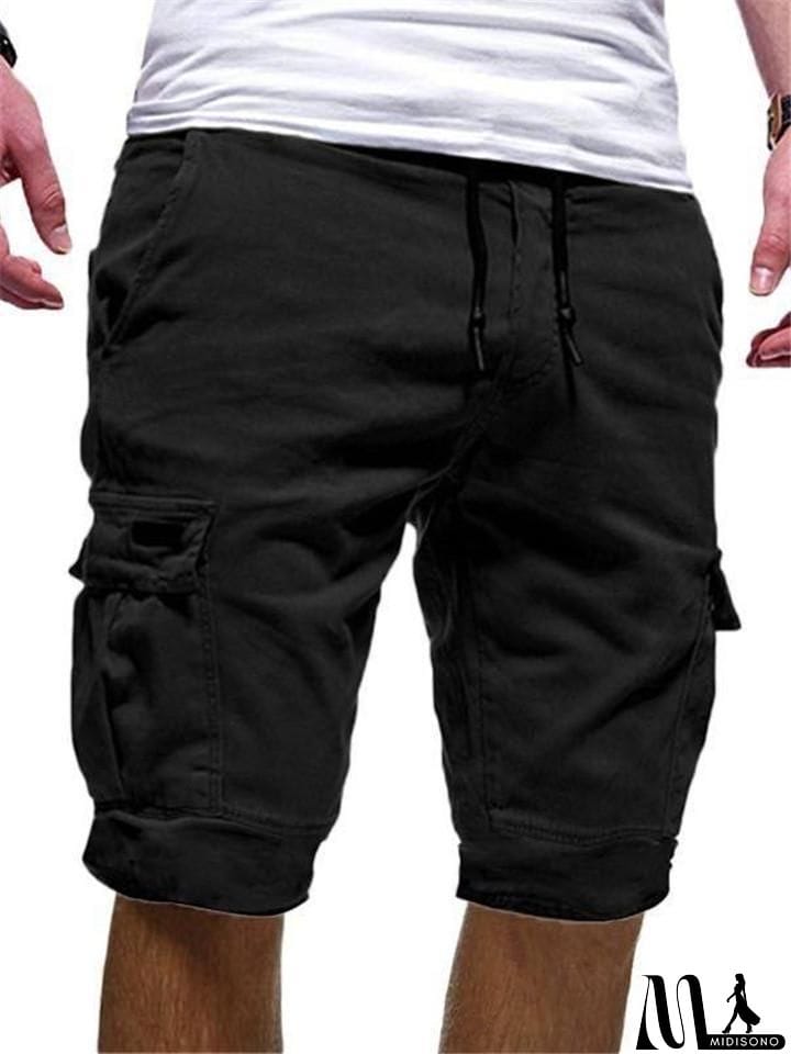 MidiSono - Men's Casual Cargo Shorts for Summer