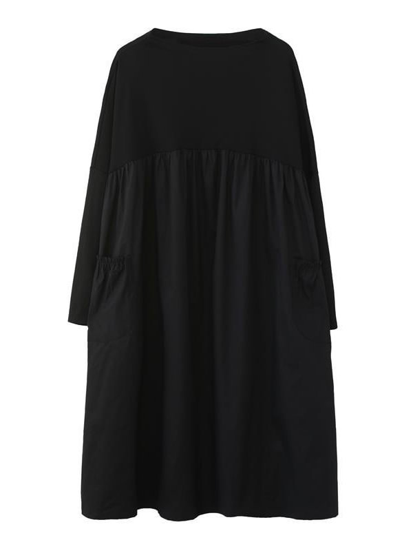Original Split-Joint Long Sleeve Dress
