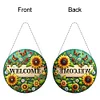 Welcome Sunflower Double Sided - 5D DIY Pendant