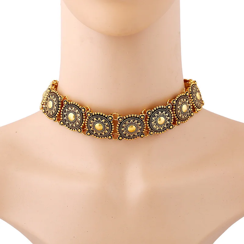 Vintage Ethnic Style Alloy Necklace