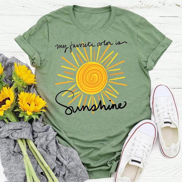 my favorite color is sunshine Summer life T-shirt Tee -04988