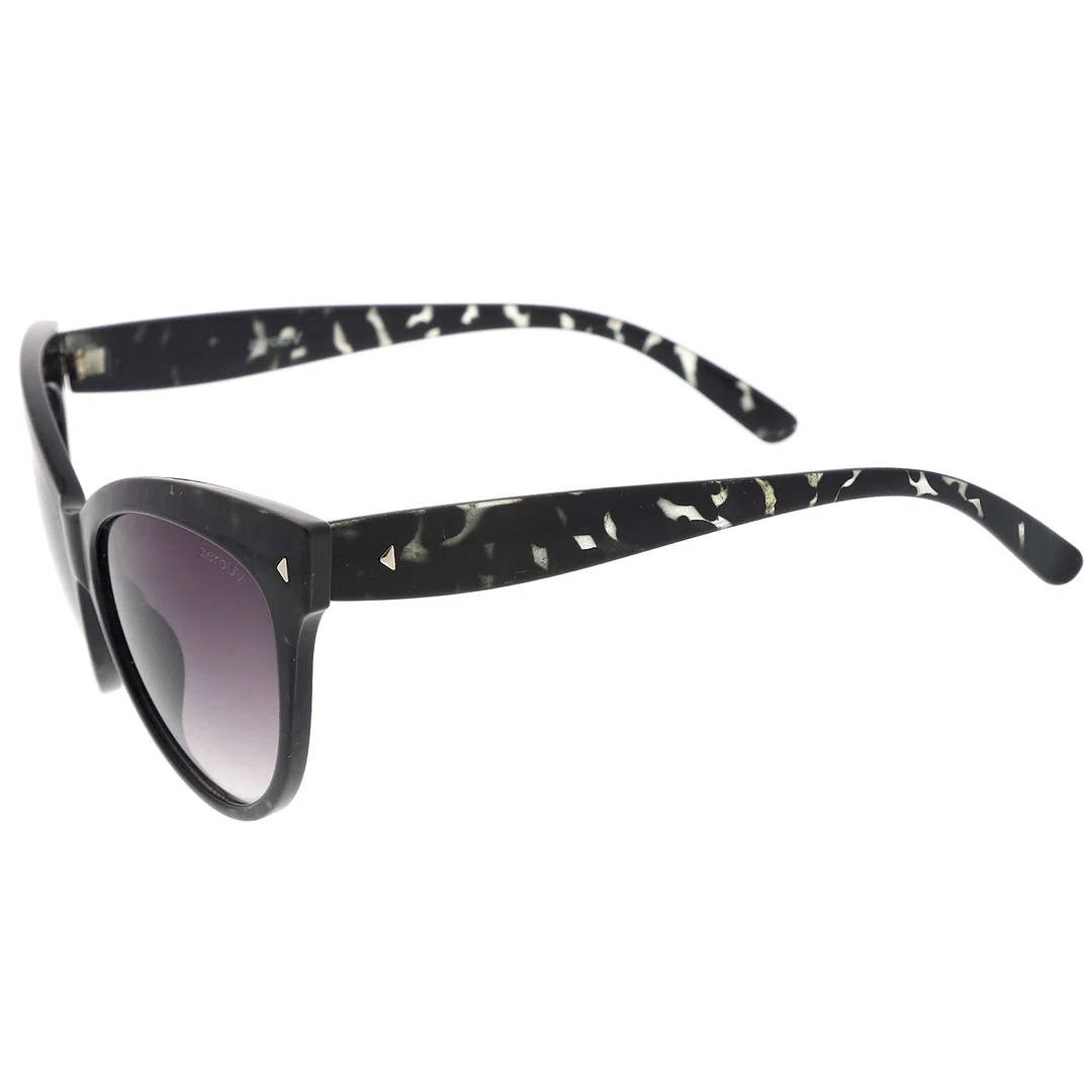 Women's Mod Oversize Horn Rimmed Cat Eye glasses 52mm