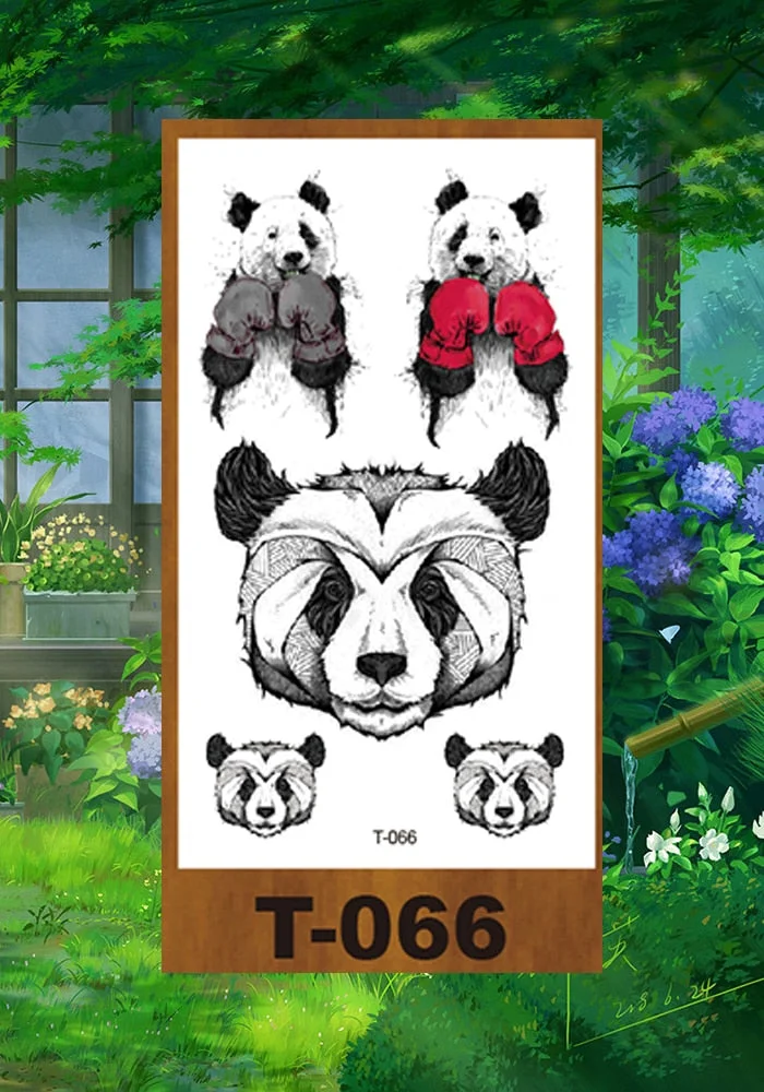 Drop Shipping Small Temporary Tattoo Stickers Expression Wolf Antlers Cartoon Girl Kid Arm Buttock Abdomen Neck Ankles Art Tatoo