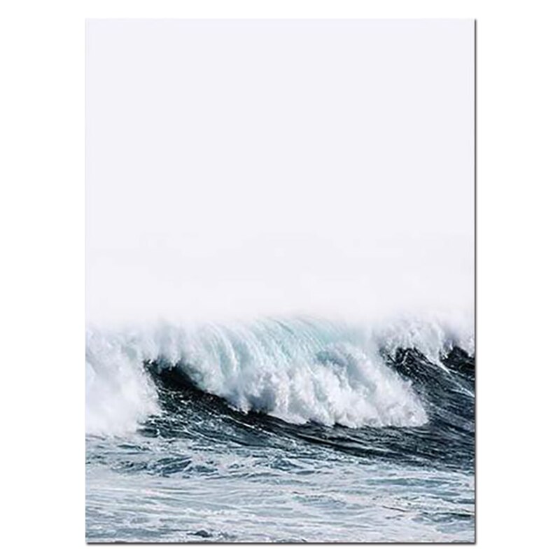 Nordic Nature Landscape Canvas Painting Vintage Van Wall Art Beach and Coastal Posters and Prints Tropical Wall Picture Decor