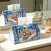 (25cm)Winter Steam Train DIY Diamond Painting PU Tissue Holder Box