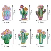 6PCS-Fleur animal-diamant peinture aimant r&eacute;frig&eacute;rateur
