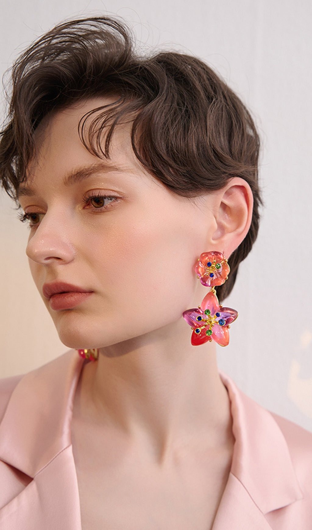 Fashionslee WomenAlpha Colorful Petal Alec Earrings