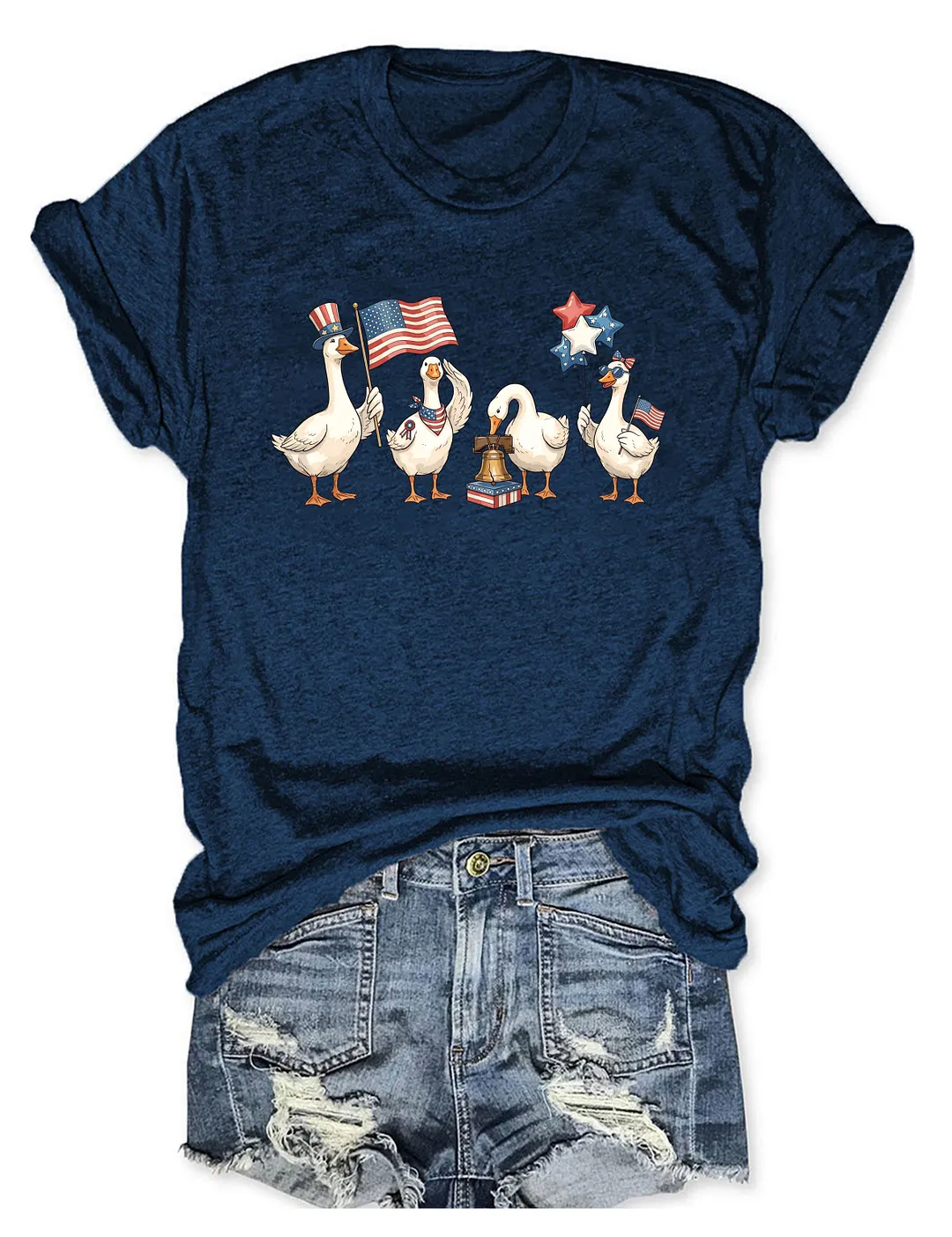 American Patriotic Goose T-shirt