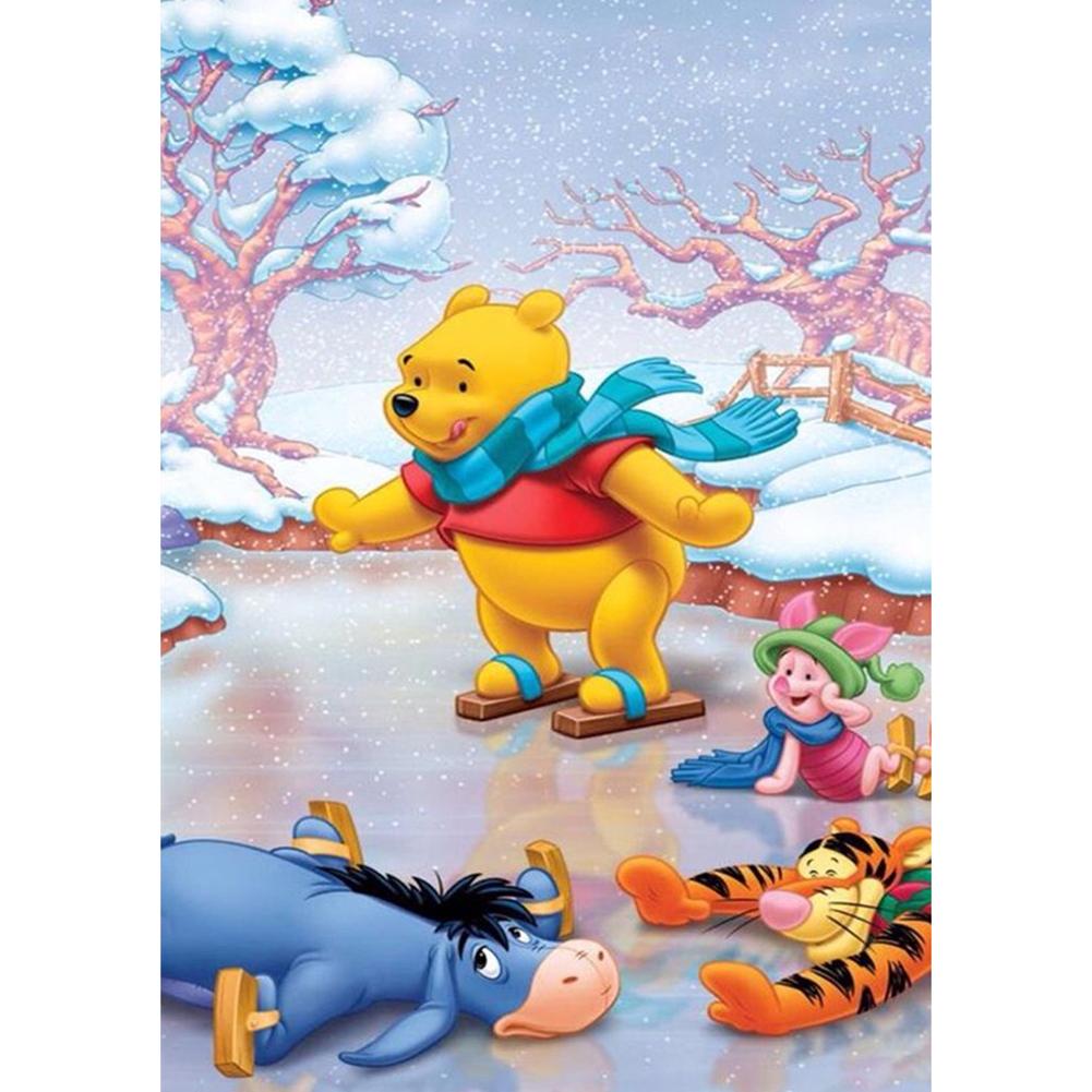 

30*40CM - Winnie The Pooh - Round Drill Diamond Painting, 501 Original