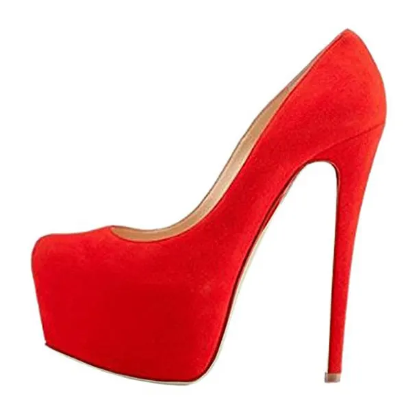 Onlymaker Women's Platform 16cm Thin High Heels Shoe Sexy Stiletto Wedding Party Fashion Pumps