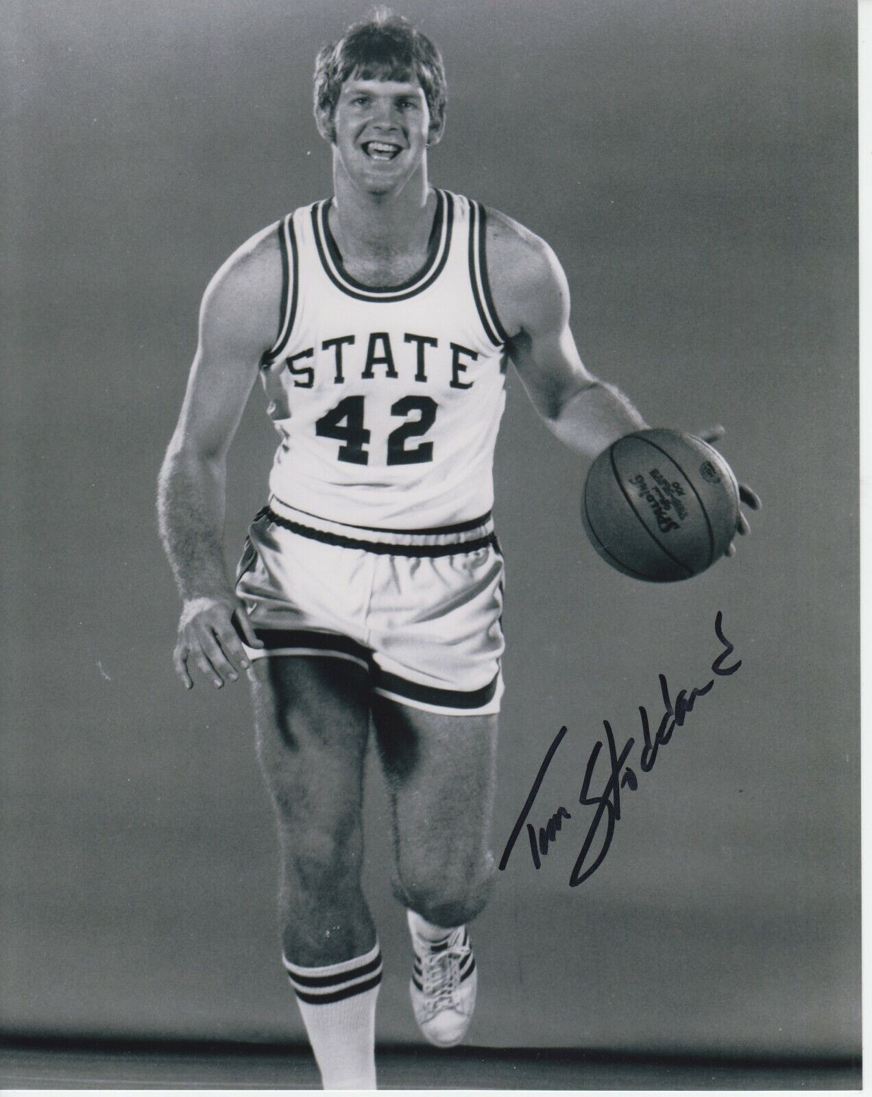 Tim Stoddard 8X10 Signed Photo Poster painting w/ COA North Carolina State Wolfpack #1