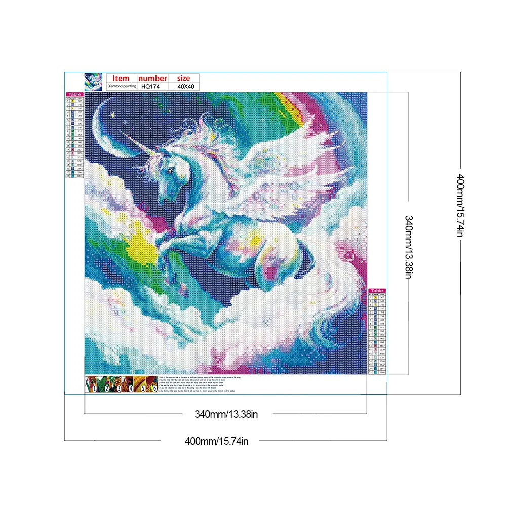 Diamond Painting - Full Round Drill - Unicorn(Canvas|40*40cm)