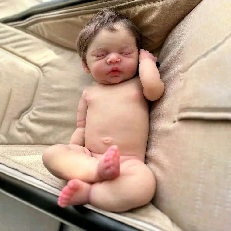 12"&16" Closed Eyes Baby Girl Basda Full Body Silicone Bendable Reborn Mini Dolls Rebornartdoll® RSAW-Rebornartdoll®