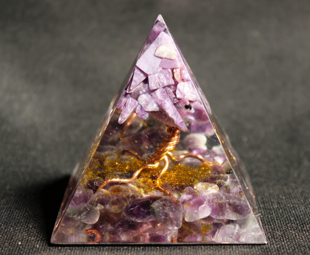 

Orgone Pyramid Chakra - Tree of Life, 501 Original