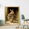 Rabbit-11CT Stamped Cross Stitch 40*50cm