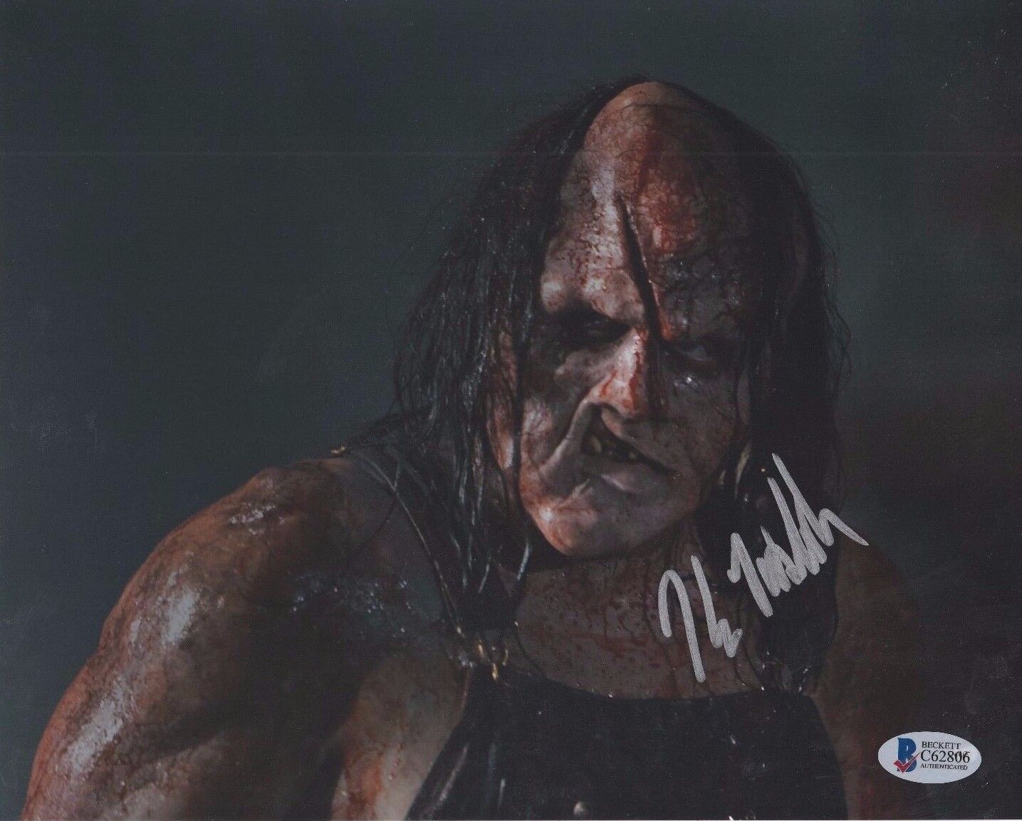 Kane Hodder Signed 'Friday The 13th' 8x10 Photo Poster painting Beckett BAS C62806